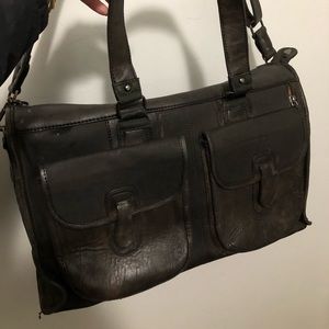 Sundance mens leather travel bag lightly used